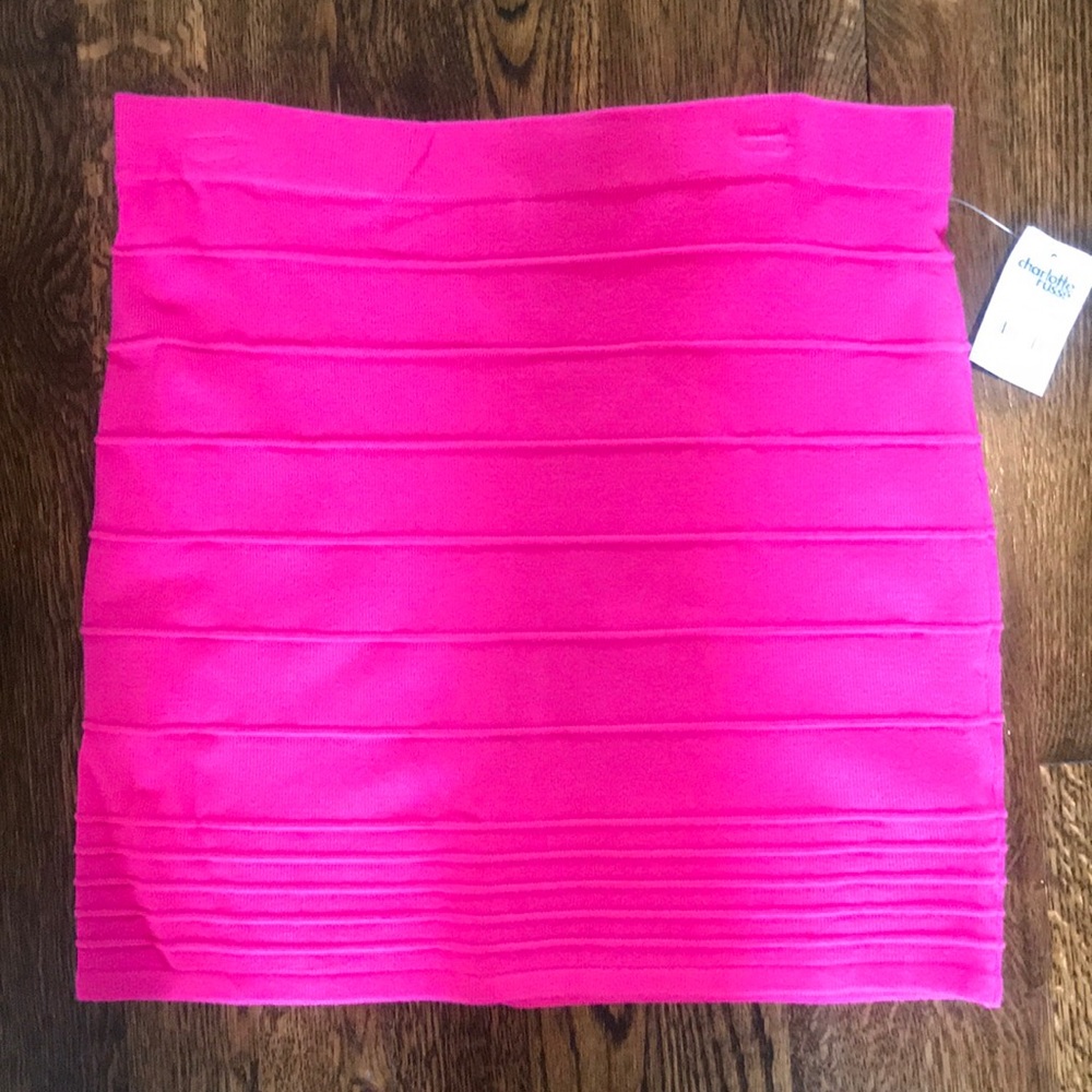 Hot Pink Body Con Skirt